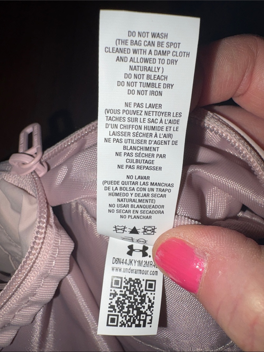 Under Armour Light Pink Round Mini Backpack - Picture 5 of 6